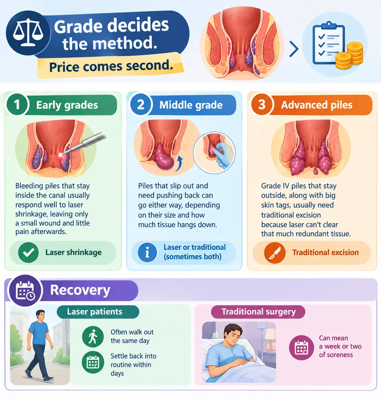 Which Piles Need Laser and Which Need Traditional Surgery
